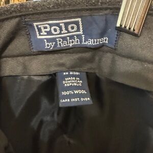 Polo by Ralph Lauren Classic Black Wool slacks. 38x30